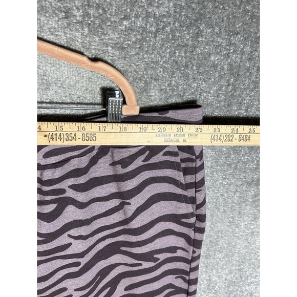 LOGO Lounge Lori Goldstein Jogger Pants Womens‎ 2X Purple Zebra Pull On Pockets - Picture 6 of 9